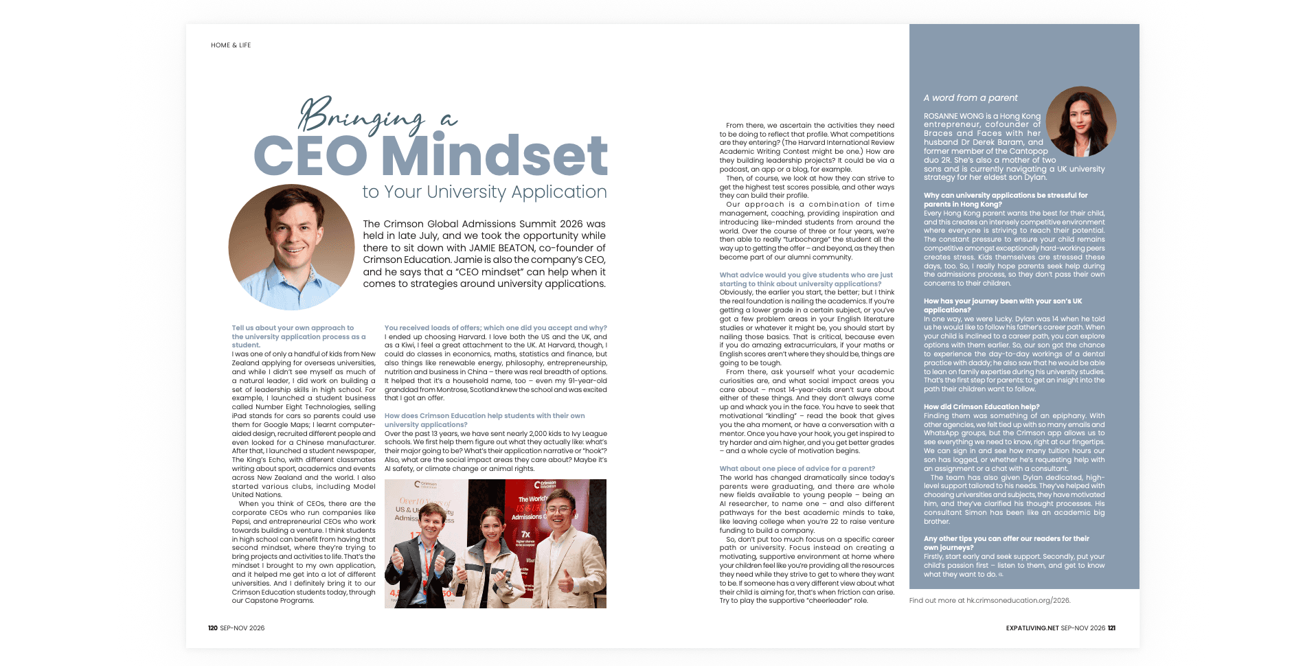 Mindset and strategies for university applications