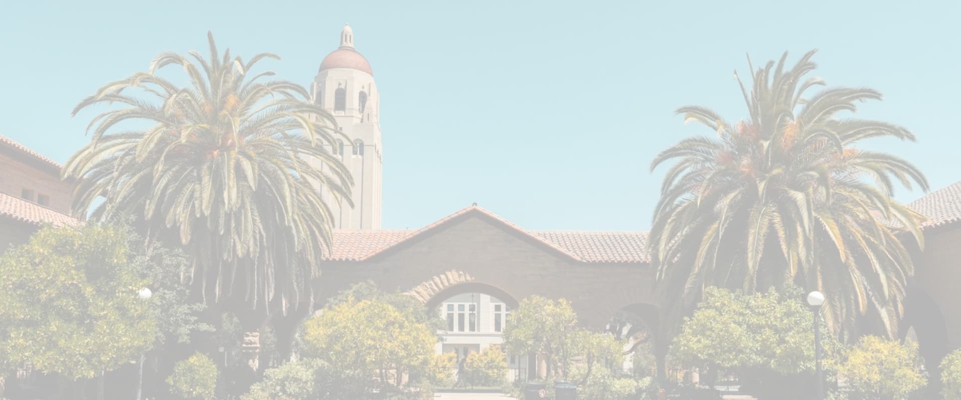Stanford's Campus with a white overlay.