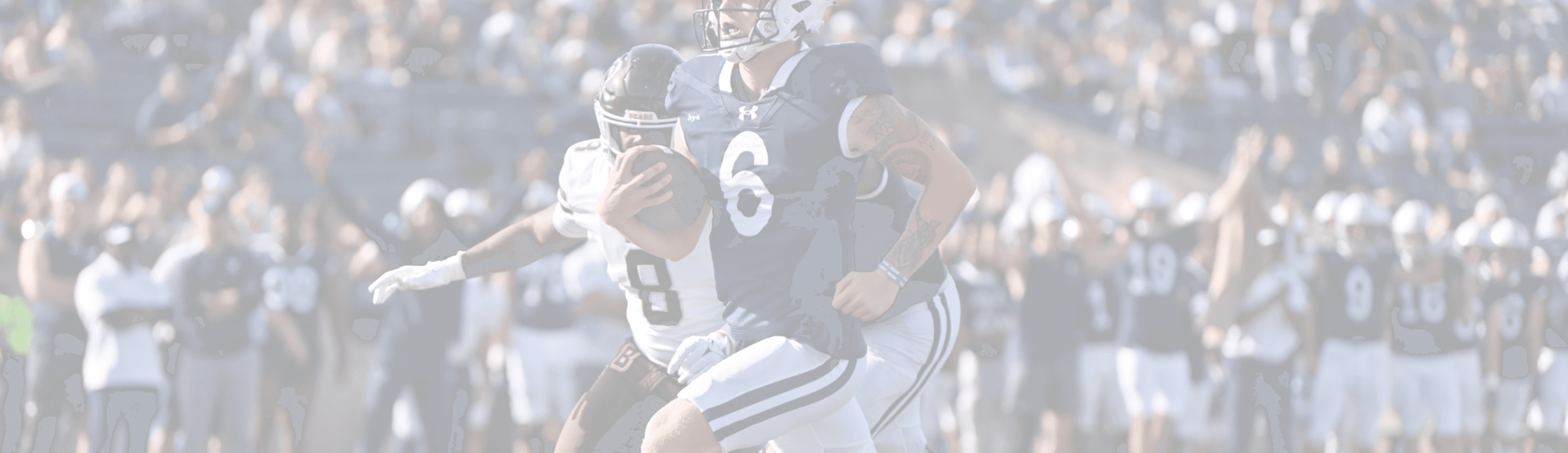 Live action football shot with white overlay.
