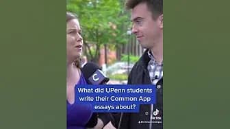 What did Upenn students write their Common App essays about?