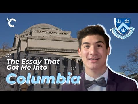 The Essay That Got Me Into Columbia