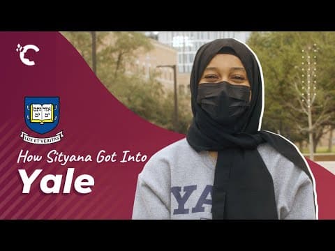 How Sityana Got Into Yale with Crimson Access Opportunity
