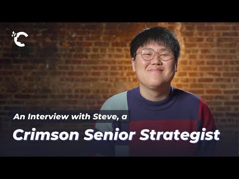 An Interview with Steve Han, U Chicago FAO & Crimson Senior Strategist