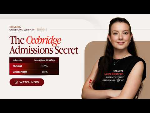 Learn what it takes to get into Oxbridge and other top UK universities!

Book a 1:1 consultation with our academic advisor by clicking the link below!