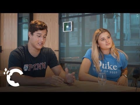 Australian students Allie & Chris breakdown how to apply to American Colleges
