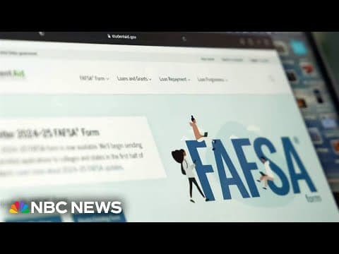 NBC News: Problems with new federal college aid form delay decisions