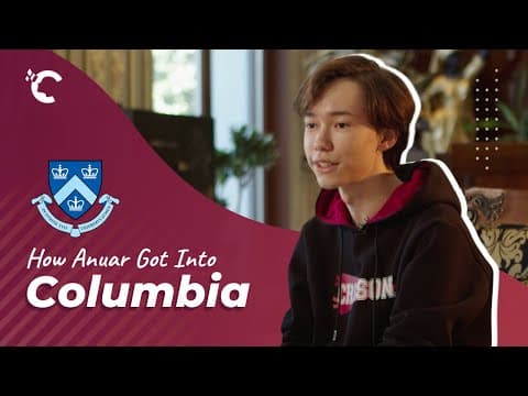 How Anuar Got Into Columbia