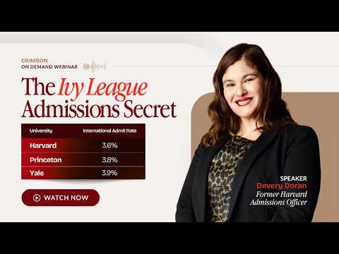 Learn what it takes to get into Ivy League & other top US universities!

Book a 1:1 consultation with our academic advisor by clicking the link below!