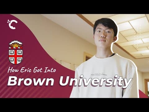 How Eric Got Into Brown University